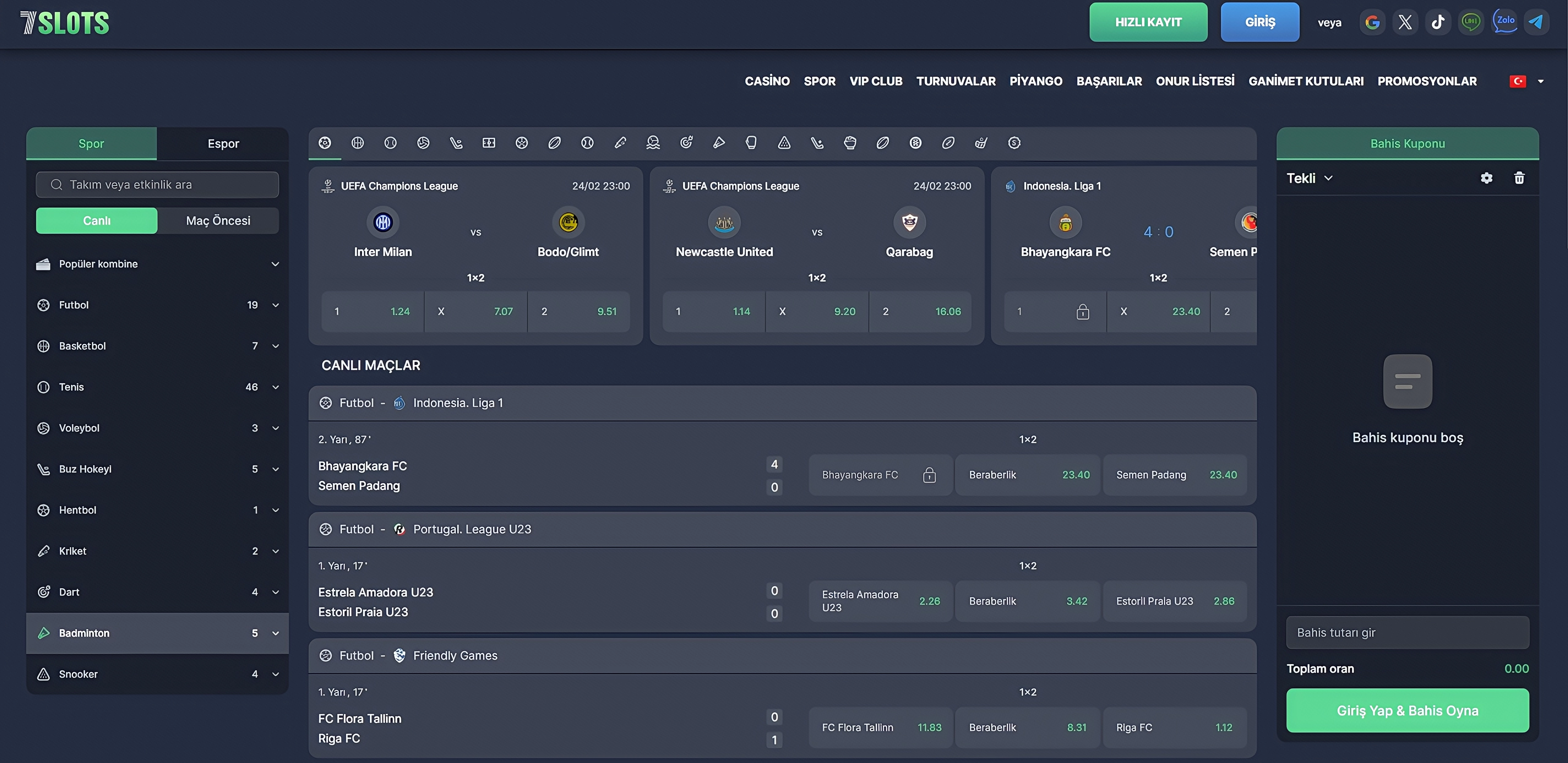 7slots Spor Bahisleri – Türkiye’nin En Kapsamlı Seçenekleri